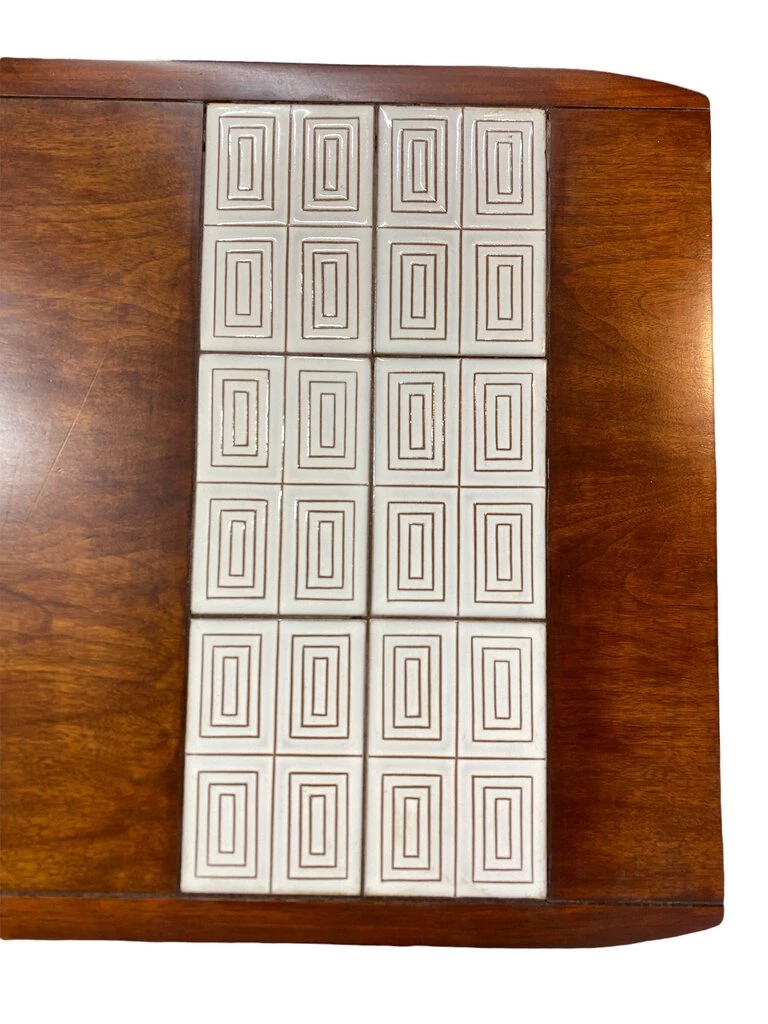 HausOfRex Lane Mid Century Modern Walnut And Ceramic Tile Coffee Table Living 3 HausOfRex Lane Mid Century Modern Walnut And Ceramic Tile Coffee Table Living