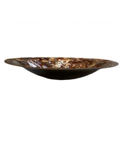 HausOfRex Mid Century Earthtones Enamel Tray Over Copper Living