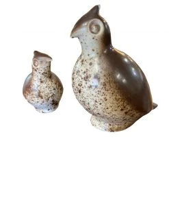 HausOfRex Howard Pierce California Pottery Quail Mother And Child Living