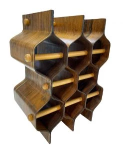 HausOfRex Torsten Johansson Wine Rack In Rosewood By AB Formtra Of Sweden Living