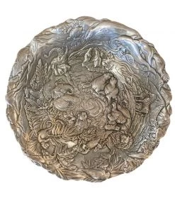 HausOfRex Living Arthur Court Salad Serving Set In Cast Aluminum, Jungle To Ocean Animals - 3 Piece 6 HausOfRex Living Arthur Court Salad Serving Set In Cast Aluminum, Jungle To Ocean Animals - 3 Piece