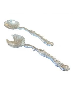 HausOfRex Living Arthur Court Salad Serving Set In Cast Aluminum, Jungle To Ocean Animals - 3 Piece 7 HausOfRex Living Arthur Court Salad Serving Set In Cast Aluminum, Jungle To Ocean Animals - 3 Piece