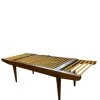 HausOfRex Milo Baughman, Dowel Bench, Walnut, Glenn Of California, United States, 1952 Living