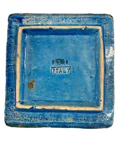 HausOfRex Bitossi Aldo Londi Rimini Blue Ashtray - Mid Century Italian Ceramic