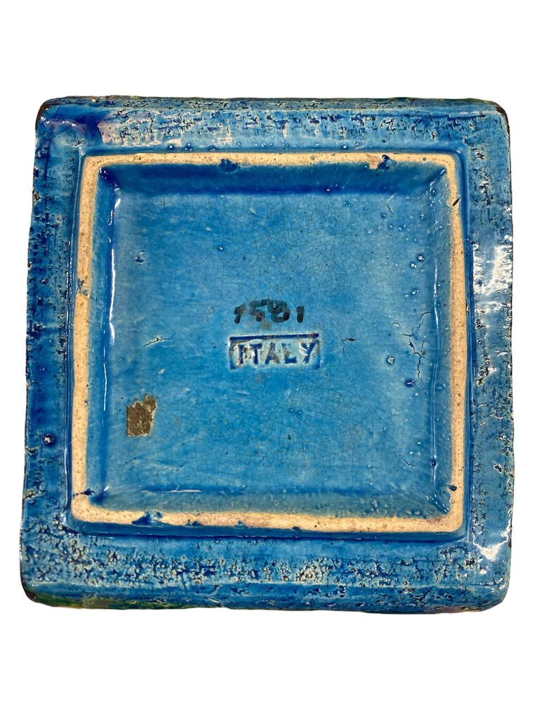 HausOfRex Bitossi Aldo Londi Rimini Blue Ashtray - Mid Century Italian Ceramic 2 HausOfRex Bitossi Aldo Londi Rimini Blue Ashtray - Mid Century Italian Ceramic