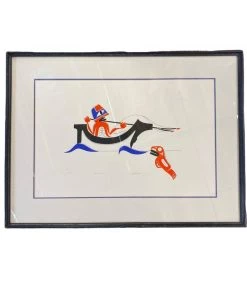 HausOfRex Art Thompson 1978 Northwest Coast Native Vancouver, Canada "Sealing" 21/100 Living