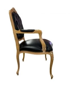 HausOfRex Dining Kind Tufted Leather Back Chair
