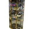 HausOfRex Vintage Brass & Glass Vitrine Cabinet