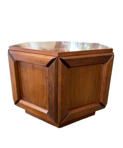 HausOfRex Hexagon Cocktail Side Table W/storage Living