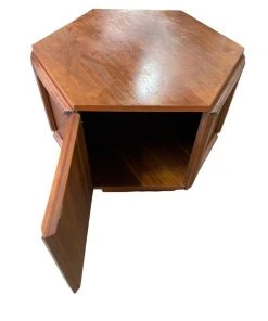 HausOfRex Hexagon Cocktail Side Table W/storage Living