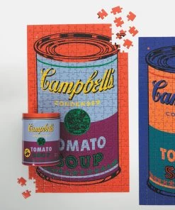 HausOfRex Andy Warhol Campbell's Soup Puzzle-in-a-Can 300 Pcs. Looking Playing Loving