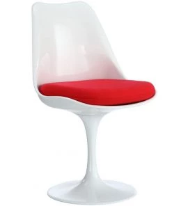 HausOfRex Tulip Side Chair Red Fabric