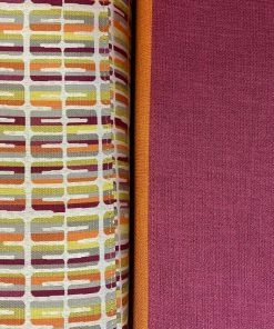 HausOfRex Modular Seating In Purple & Orange Living