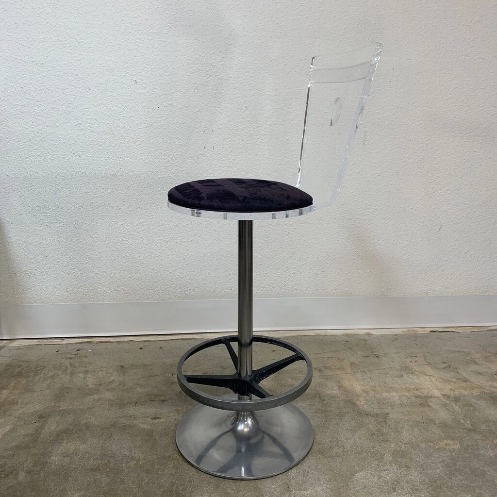 HausOfRex Set Of 2 Vintage Lucite Bar Stool 2 HausOfRex Set Of 2 Vintage Lucite Bar Stool