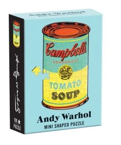 HausOfRex Andy Warhol Mini Shaped Puzzle Campbell's Soup 100 Pcs. Looking Playing Loving