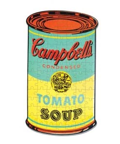 HausOfRex Andy Warhol Mini Shaped Puzzle Campbell's Soup 100 Pcs. Looking Playing Loving