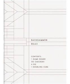 HausOfRex Frank Lloyd Wright Backgammon Set Orange Gold