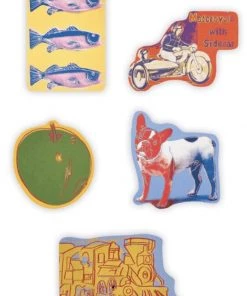 HausOfRex Andy Warhol Magnets Shaped Wooden Looking Playing Loving