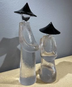 HausOfRex Looking Playing Loving Pair - Authentic Monumental Pino Signorretto Murano Kneeling Figures - SIGNED 8 HausOfRex Looking Playing Loving Pair - Authentic Monumental Pino Signorretto Murano Kneeling Figures - SIGNED