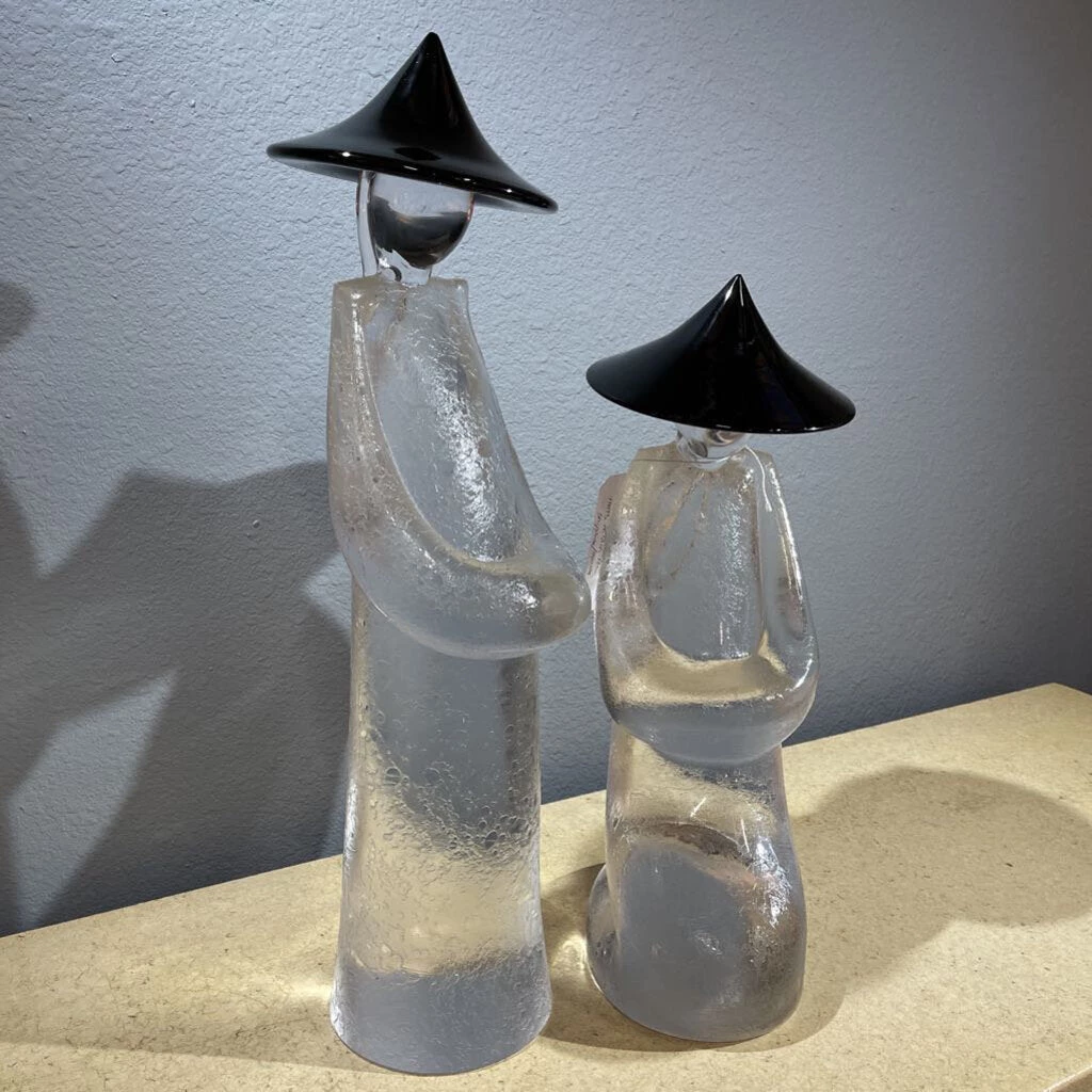 HausOfRex Looking Playing Loving Pair - Authentic Monumental Pino Signorretto Murano Kneeling Figures - SIGNED 4 HausOfRex Looking Playing Loving Pair - Authentic Monumental Pino Signorretto Murano Kneeling Figures - SIGNED