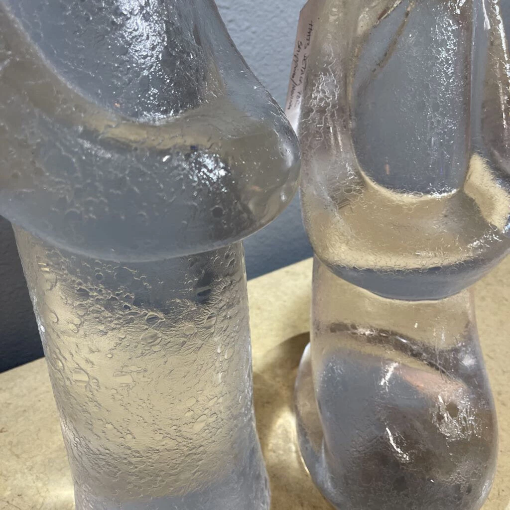 HausOfRex Looking Playing Loving Pair - Authentic Monumental Pino Signorretto Murano Kneeling Figures - SIGNED 5 HausOfRex Looking Playing Loving Pair - Authentic Monumental Pino Signorretto Murano Kneeling Figures - SIGNED