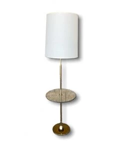 HausOfRex Lighting Mid Century Laurel Brass Floor Lamp