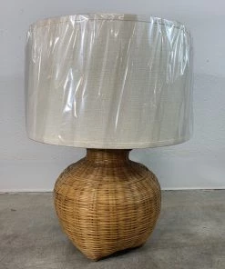 HausOfRex Mid Century Modern Rattan Table Lamp
