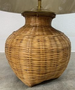 HausOfRex Mid Century Modern Rattan Table Lamp