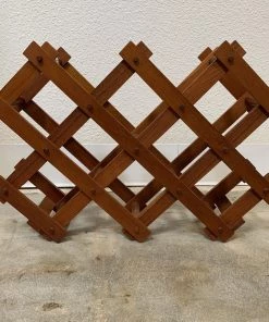 HausOfRex Dining Vintage Danish Modern Teak Wine Rack