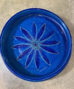 HausOfRex Looking Playing Loving Bitossi - Netter 'Rimini Blue' Sunflower Bowl (Italy)