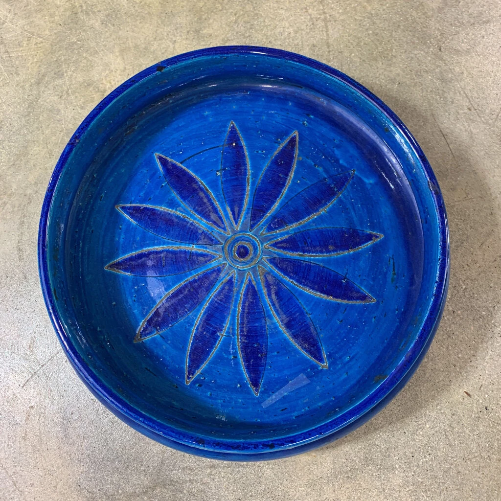 HausOfRex Looking Playing Loving Bitossi - Netter 'Rimini Blue' Sunflower Bowl (Italy) 1 HausOfRex Looking Playing Loving Bitossi - Netter 'Rimini Blue' Sunflower Bowl (Italy)