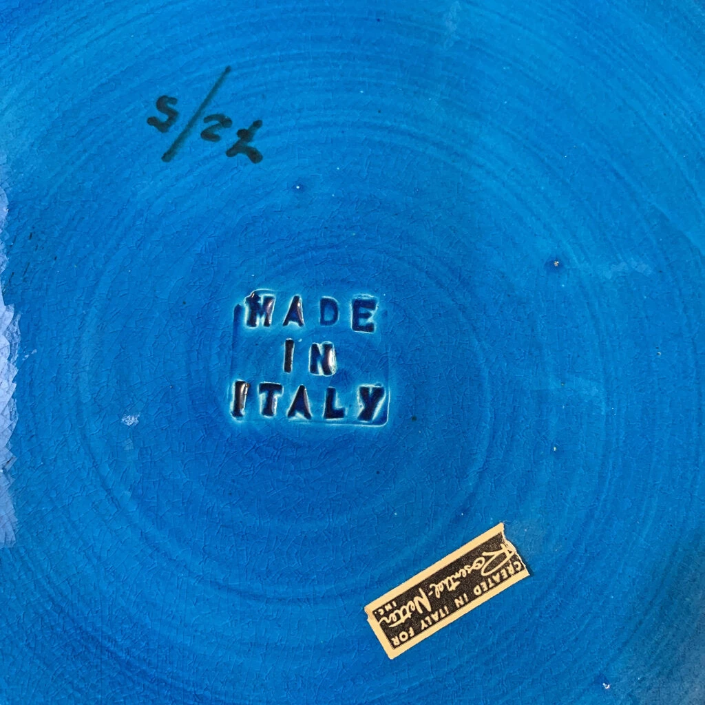 HausOfRex Looking Playing Loving Bitossi - Netter 'Rimini Blue' Sunflower Bowl (Italy) 3 HausOfRex Looking Playing Loving Bitossi - Netter 'Rimini Blue' Sunflower Bowl (Italy)