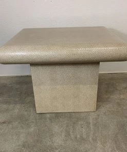 HausOfRex Mid Century Modern Springer Style Faux Snakeskin Table