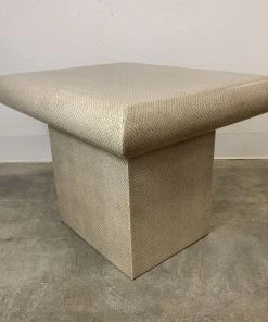 HausOfRex Mid Century Modern Springer Style Faux Snakeskin Table