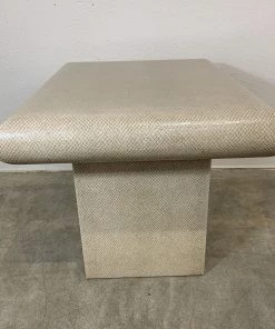 HausOfRex Mid Century Modern Springer Style Faux Snakeskin Table