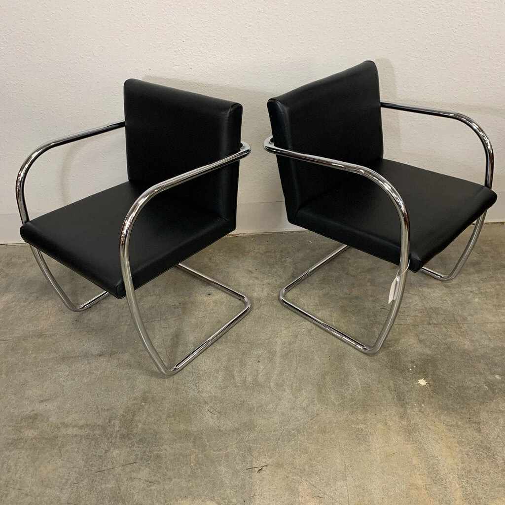 HausOfRex Pair - Italian Black Brno Chairs 2 HausOfRex Pair - Italian Black Brno Chairs