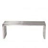 HausOfRex Stella Stainless Steel Bench Large Silver Living