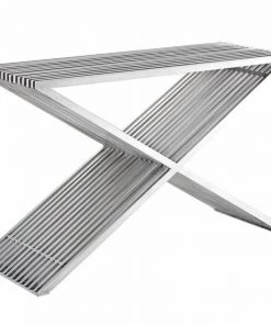 HausOfRex Living The X Stainless Steel Console
