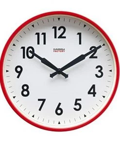 HausOfRex Looking Playing Loving Factory Red Numbers Clock