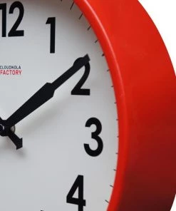 HausOfRex Looking Playing Loving Factory Red Numbers Clock