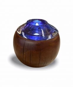 HausOfRex Orfeo Quagliata Purple Lamp With Recovered Wood By Rasttro
