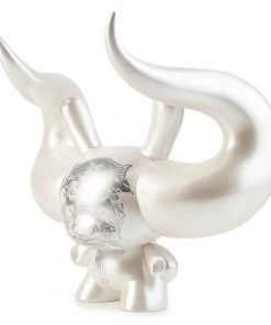 HausOfRex Dunny The White Devil 8" By GodMachine Looking Playing Loving 13 HausOfRex Dunny The White Devil 8