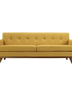 HausOfRex Gage Upholstered Fabric Sofa In Citrus