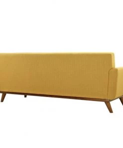 HausOfRex Gage Upholstered Fabric Sofa In Citrus