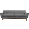 HausOfRex Gage Upholstered Fabric Sofa In Expectation Gray