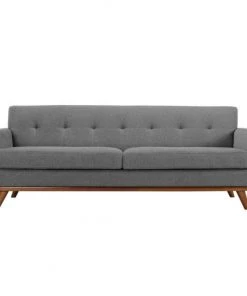 HausOfRex Gage Upholstered Fabric Sofa In Expectation Gray