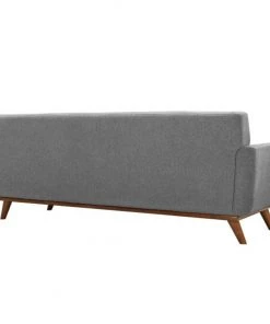 HausOfRex Gage Upholstered Fabric Sofa In Expectation Gray