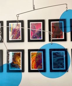 HausOfRex Looking Playing Loving Mobile Cantilevered Circles: Clear Blue 5 HausOfRex Looking Playing Loving Mobile Cantilevered Circles: Clear Blue