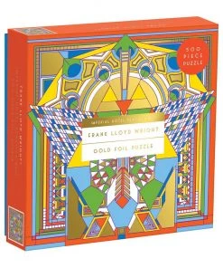 HausOfRex Frank Lloyd Wrigh TImperial Hotel Peacock Rug Gold Foil 500 Piece Looking Playing Loving 5 HausOfRex Frank Lloyd Wrigh TImperial Hotel Peacock Rug Gold Foil 500 Piece Looking Playing Loving