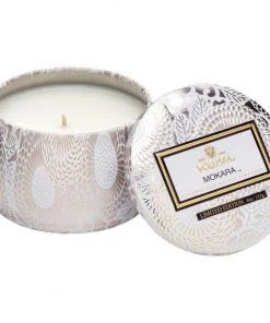 Looking Playing Loving Voluspa MOKARA Petite Tin Candle